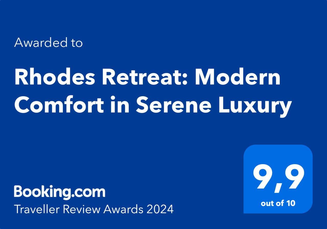 Rhodes Retreat: Modern Comfort In Serene Luxury Rhodes City Esterno foto